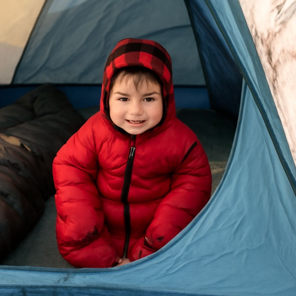 Baby sleeping bag camping with Moana and patrol themes