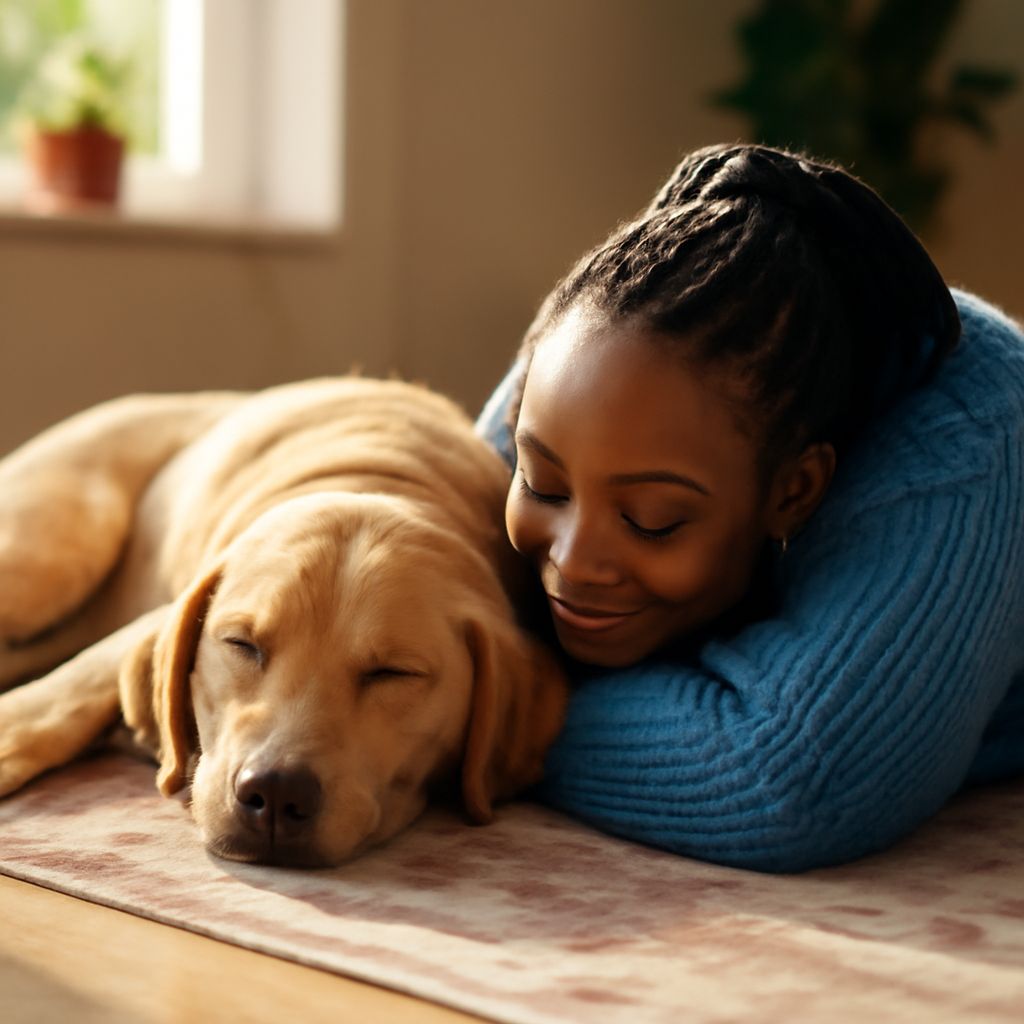 Why does my dog sleep at my feet or on my feet?