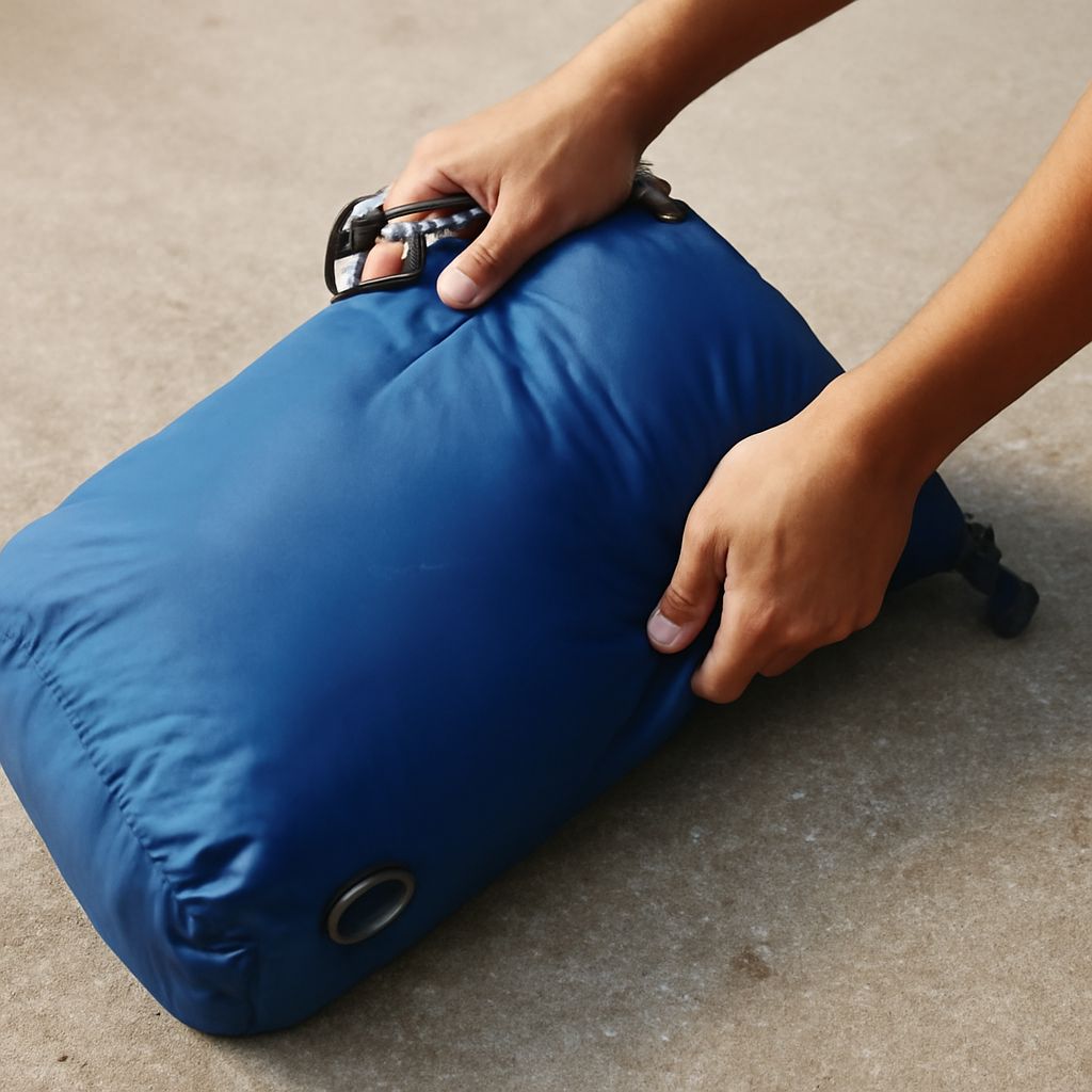 Foam sleeping pad and memory foam sleeping bag
