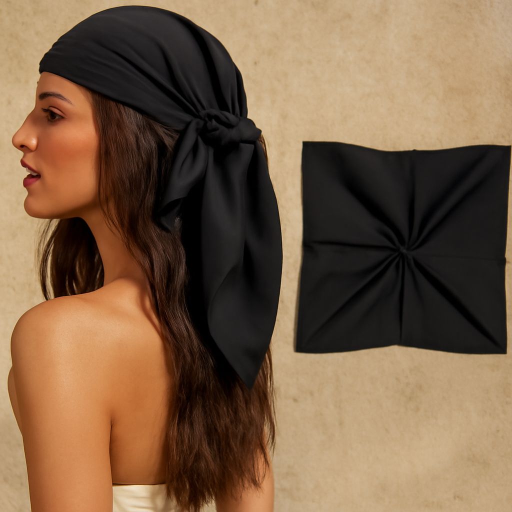 Quiet fans and silk head scarf for sleeping
