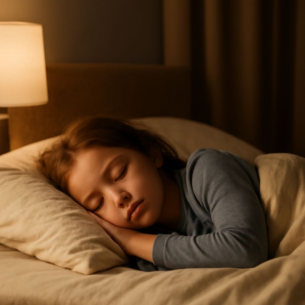 Sleep tight don't let the bedbugs bite and let her sleep peacefully