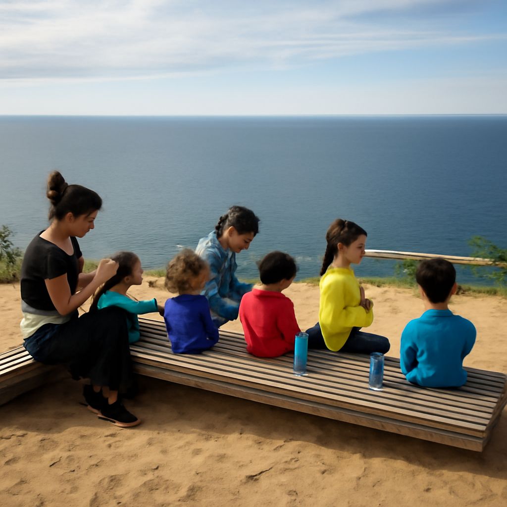 Sleeping Bear Dunes winter trails and hiking with a friend
