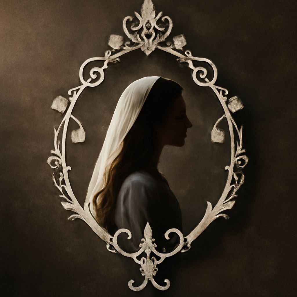 Sleeping Beauty Crown with symbols and mirror