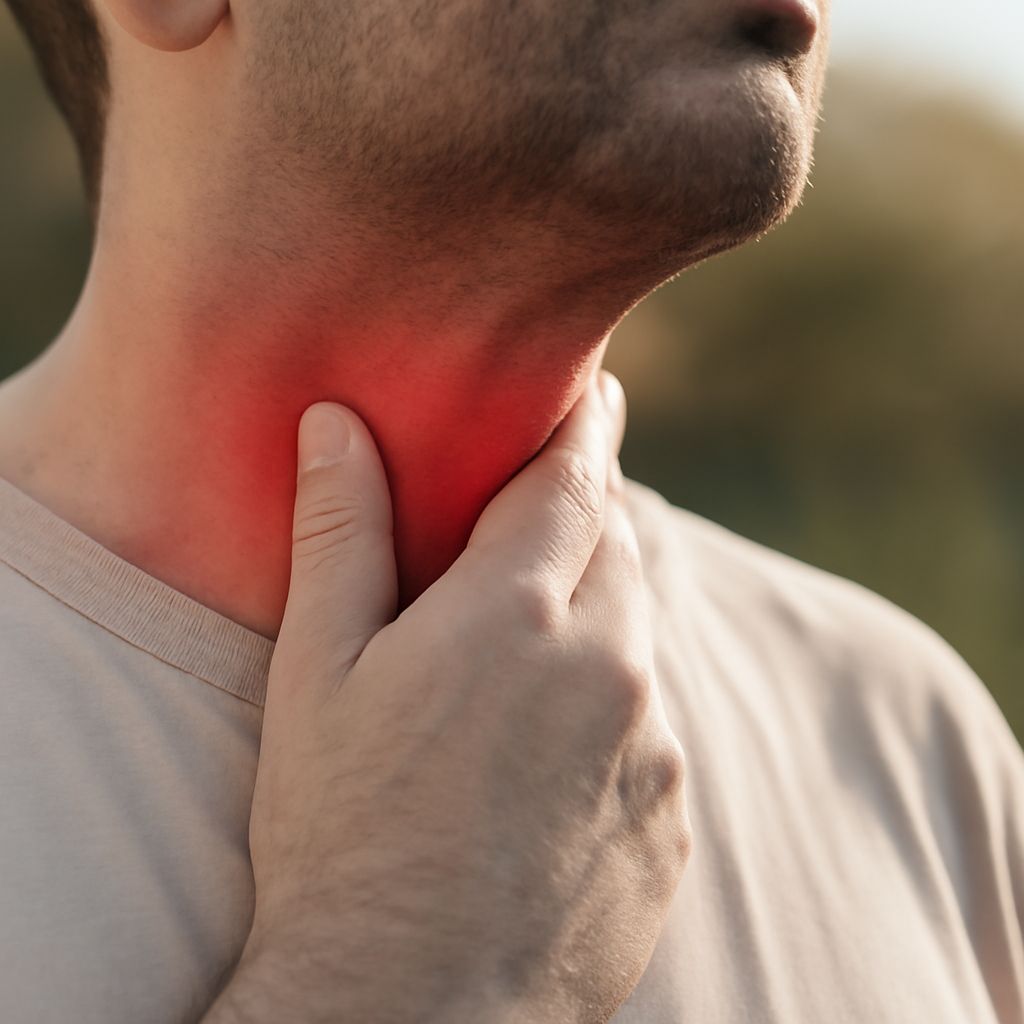 Sore throat and ear pain with throat and ear symptoms