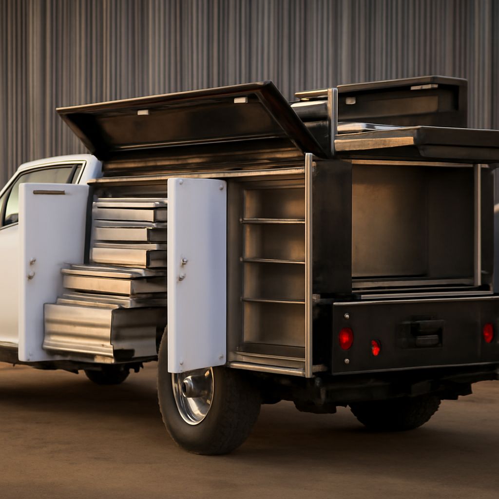 Utility bed and service truck bed options