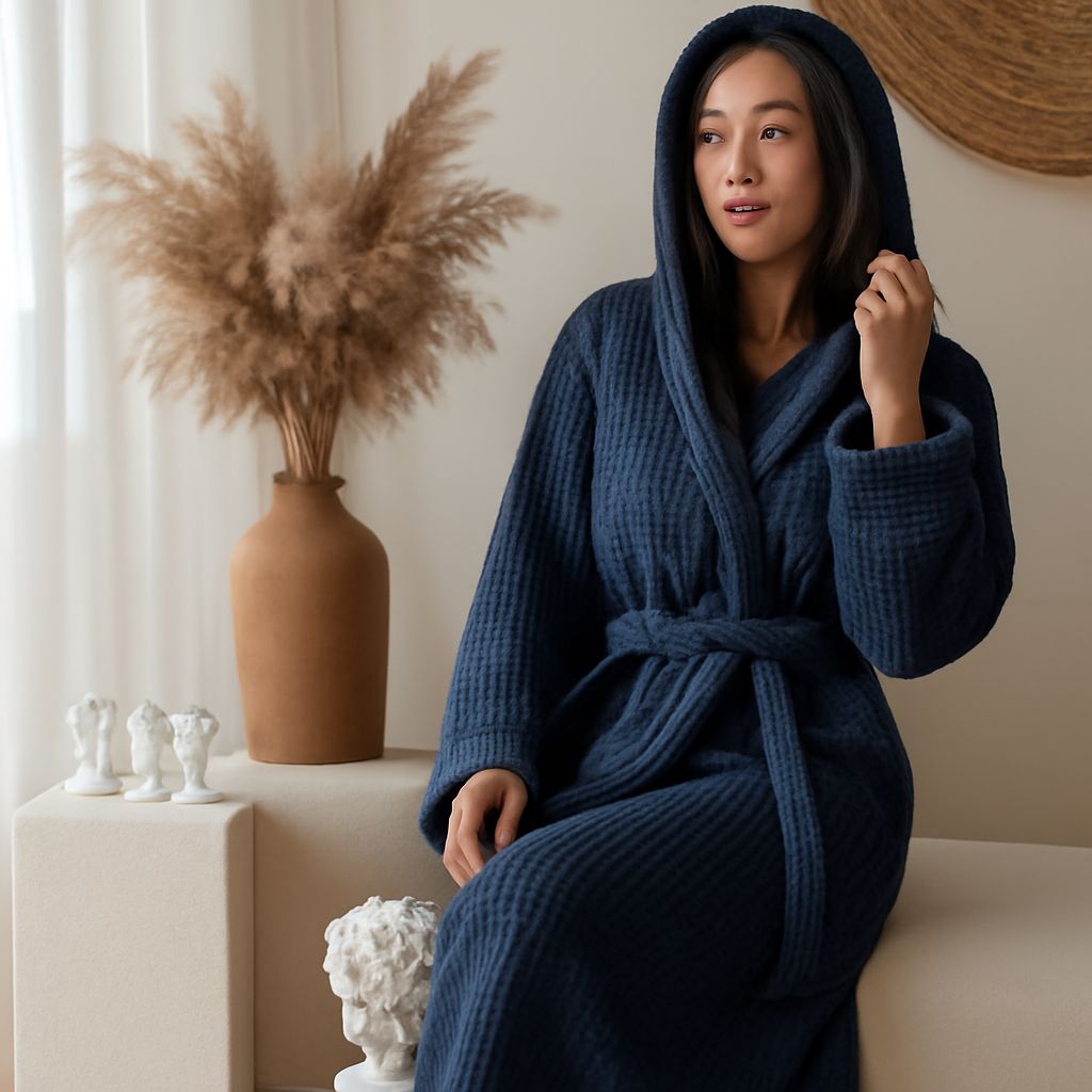 Explore the comfort of waffle robe and waffle weave robe