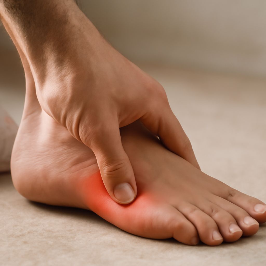 Outer foot soreness and pain beneath the foot's outer edge